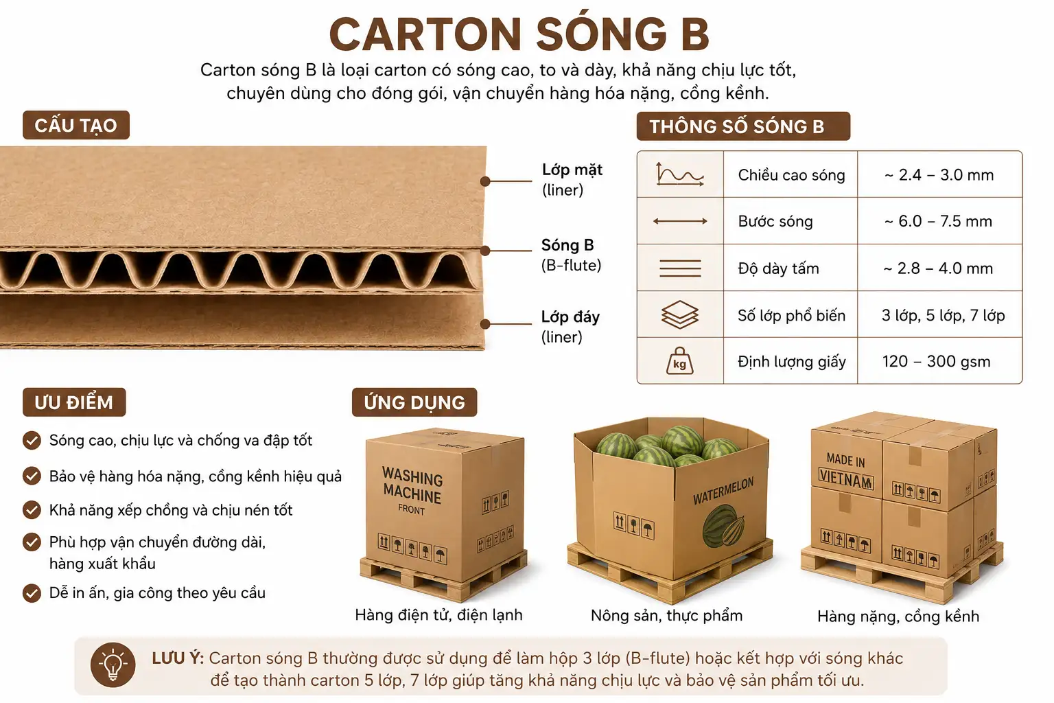 Carton Sóng B Chịu Lực Tốt Tại TPP Phú Thành