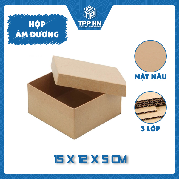 Hộp Carton Âm Dương 15x12x5